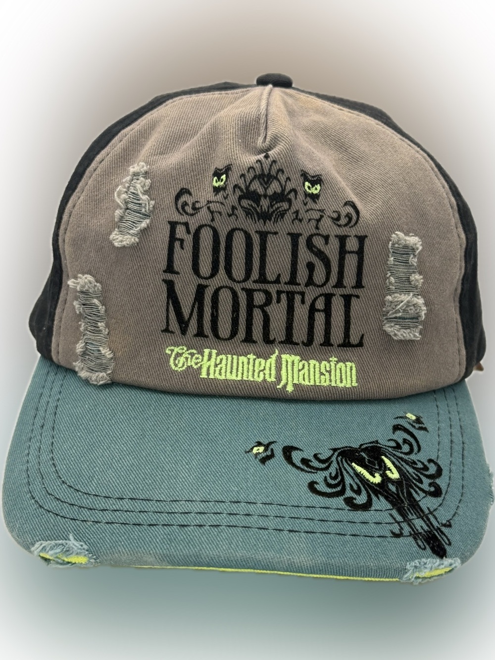 Disney Parks Foolish Mortal Haunted Mansion Adult Baseball Hat Halloween 2022